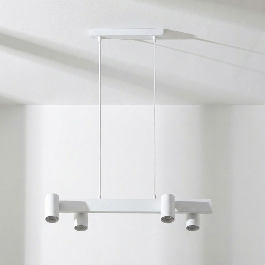 Brilagi - Takpendel med kabel SELE 4xGU10/30W/230V vit