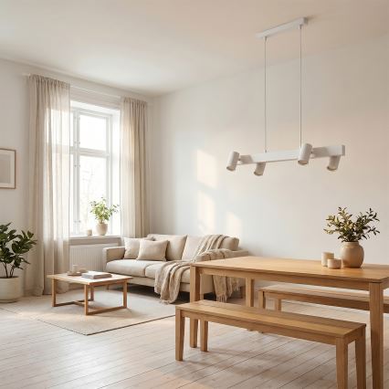 Brilagi - Takpendel med kabel SELE 4xGU10/30W/230V vit