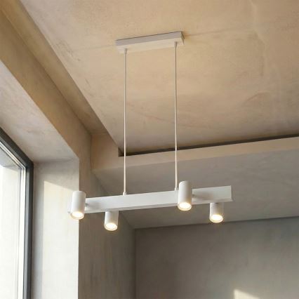 Brilagi - Takpendel med kabel SELE 4xGU10/30W/230V vit