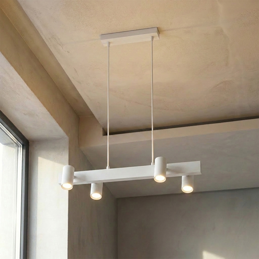 Brilagi - Takpendel med kabel SELE 4xGU10/30W/230V vit