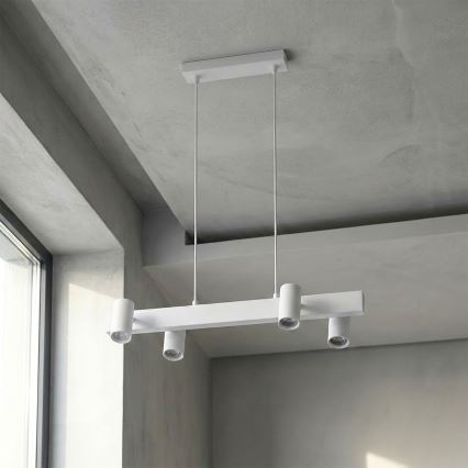 Brilagi - Takpendel med kabel SELE 4xGU10/30W/230V vit