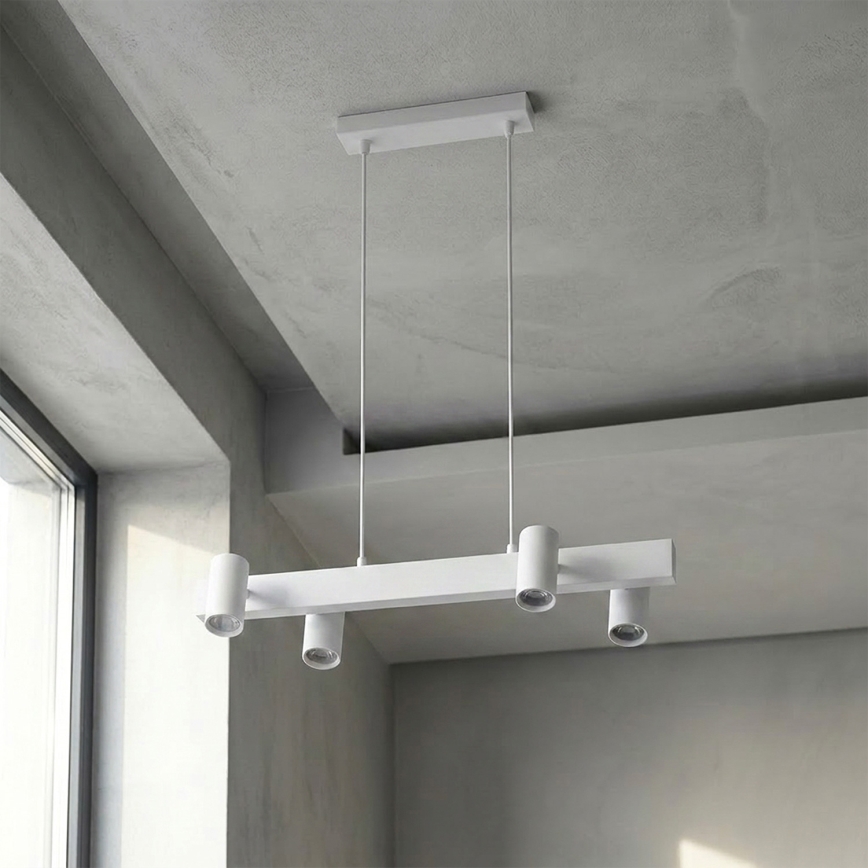 Brilagi - Takpendel med kabel SELE 4xGU10/30W/230V vit