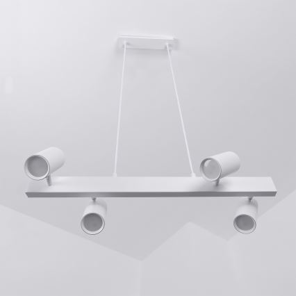 Brilagi - Takpendel med kabel SELE 4xGU10/30W/230V vit