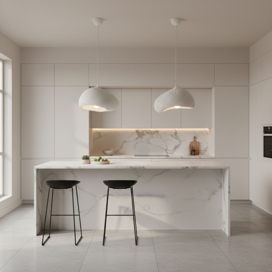 Brilagi - Takpendel med kabel WABI SABI 1xE27/40W/230V Ø 32 cm vit