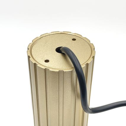 Brilagi - Takpendel med vajer CRISPINA 1xGU10/10W/230V guldfärgad