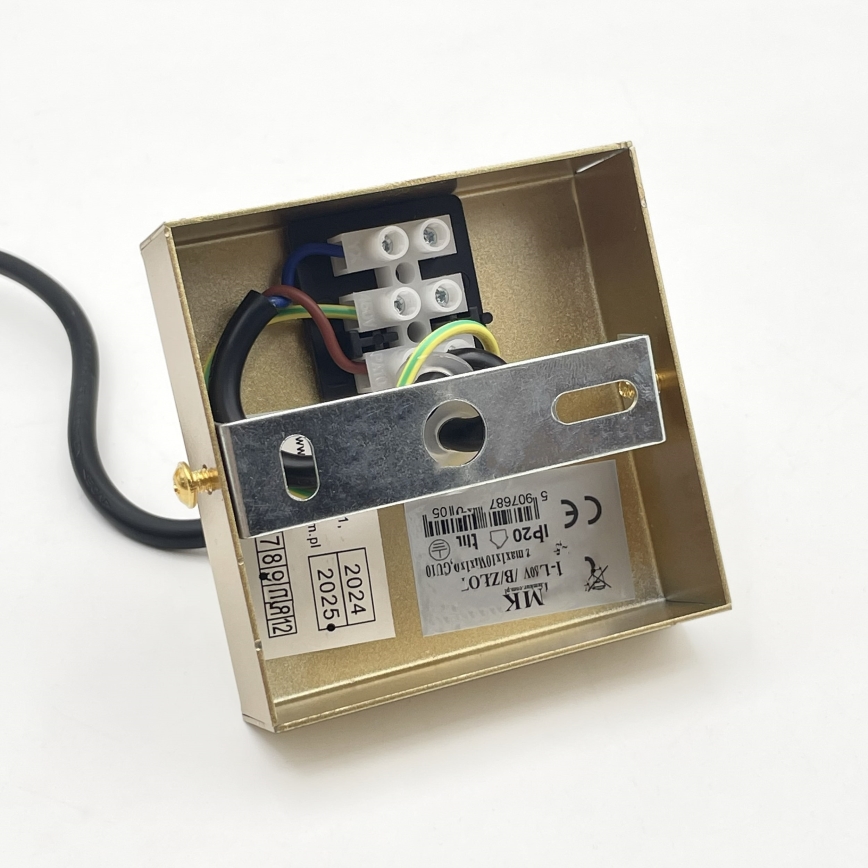 Brilagi - Takpendel med vajer CRISPINA 1xGU10/10W/230V guldfärgad