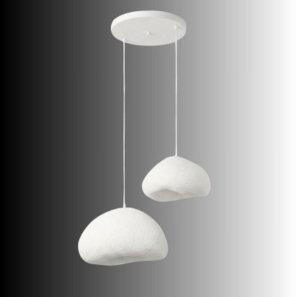 Brilagi - Takpendel med vajer WABI SABI 2xE27/40W/230V Ø 70 cm vit