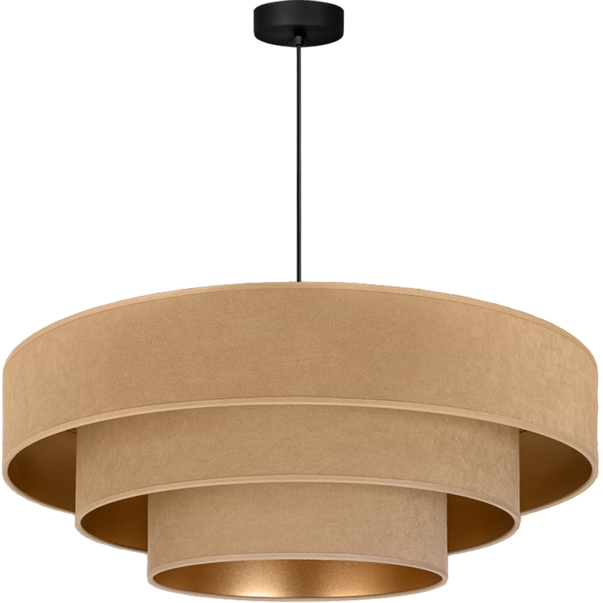 Brilagi - Takpendel på kabel LUNETA 3xE27/60W/230V Ø 80 cm beige/guld