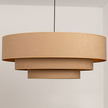 Brilagi - Takpendel på kabel LUNETA 3xE27/60W/230V Ø 80 cm beige/guld