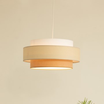 Brilagi - Takpendel på kabel RESNA 1xE27/60W/230V Ø 40 cm krämfärgad/beige