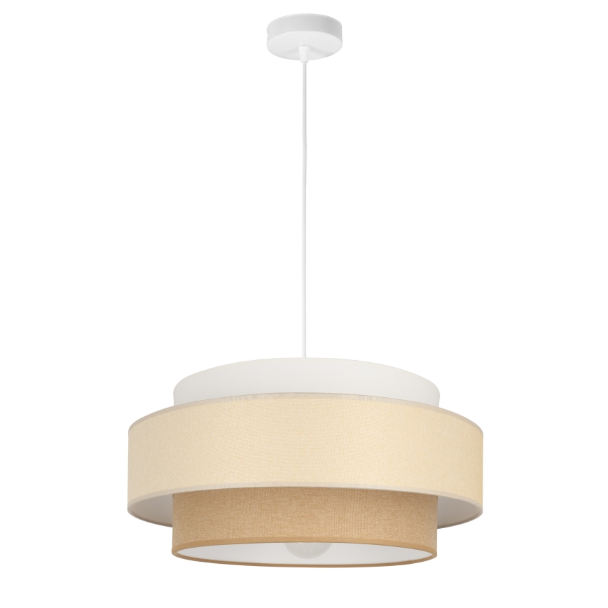 Brilagi - Takpendel på kabel RESNA 1xE27/60W/230V Ø 40 cm krämfärgad/beige