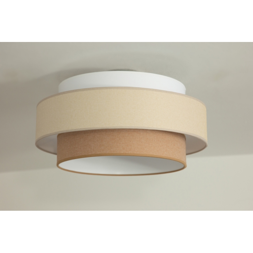 Brilagi - Takpendel på kabel RESNA 1xE27/60W/230V Ø 40 cm krämfärgad/beige
