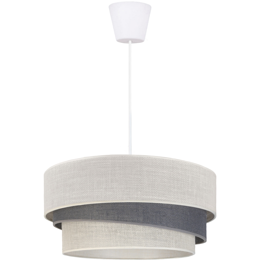 Brilagi - Takpendel på kabel TRIO 1xE27/60W/230V Ø 40 cm krämvit/grå