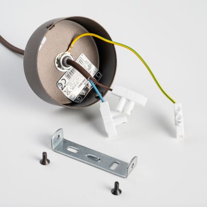 BRILAGI - Takpendel på kabel VULCANO 1xG9/8W/230V diam. 15 cm brons/rökbeige