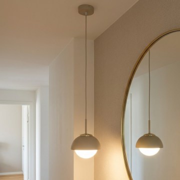 Brilagi - Takpendel på sladd COSMO 1xE27/60W/230V Ø 18 cm beige/guld