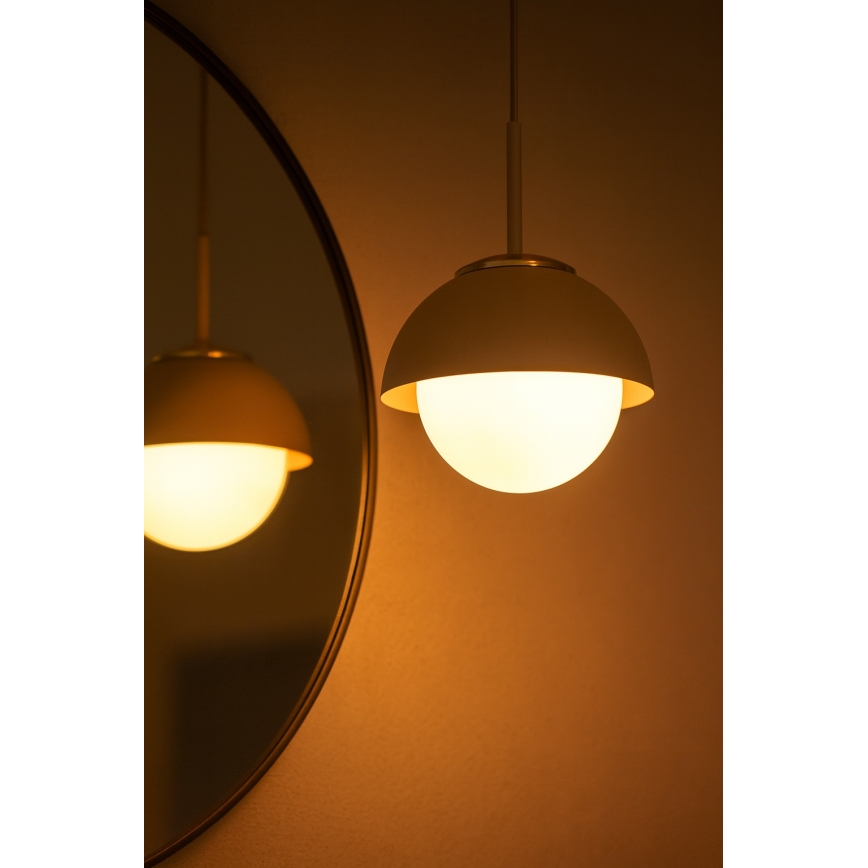 Brilagi - Takpendel på sladd COSMO 1xE27/60W/230V Ø 18 cm beige/guld