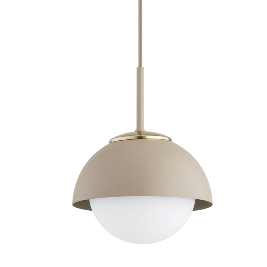 Brilagi - Takpendel på sladd COSMO 1xE27/60W/230V Ø 18 cm beige/guld