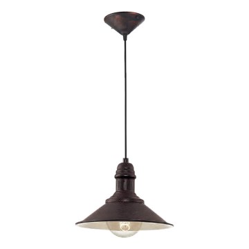 Brilagi - Takpendel på sladd FORGE 1xE27/60W/230V Ø 22 cm svart