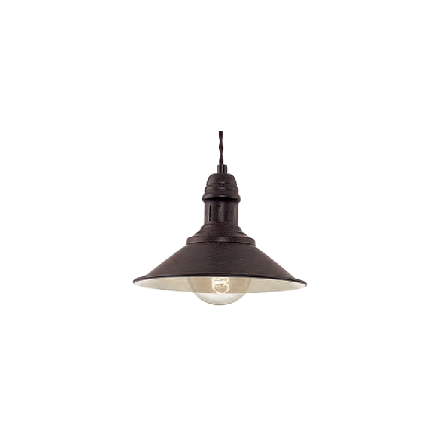 Brilagi - Takpendel på sladd FORGE 1xE27/60W/230V Ø 22 cm svart