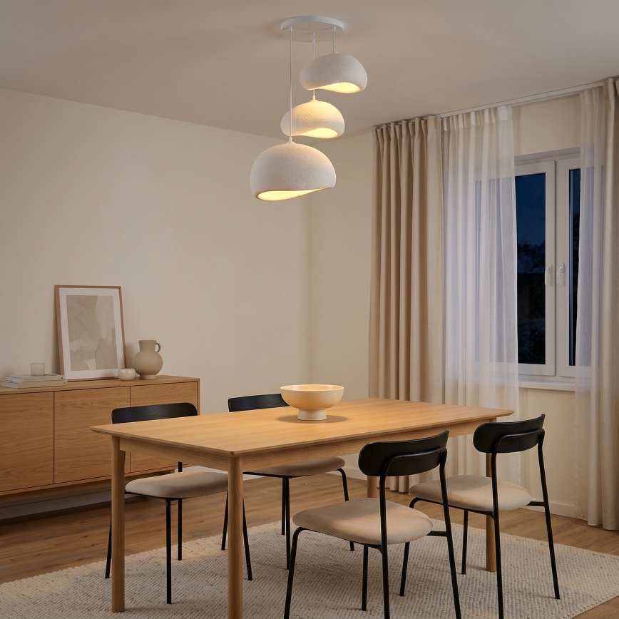 Brilagi - Takpendel på sladd WABI SABI 3xE27/40W/230V Ø 76 cm vit