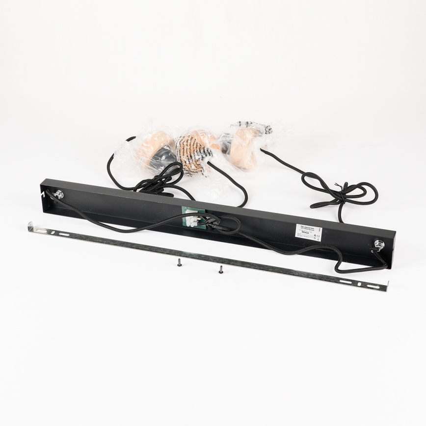 Brilagi - Takpendel på vajer BASKLITE 3xE27/15W/230V trä/svart