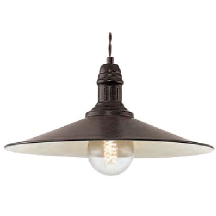 Brilagi - Takpendel på vajer FORGE 1xE27/60W/230V Ø36 cm brun