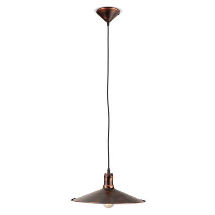 BRILAGI - Takpendel på vajer FORGE 1xE27/60W/230V Ø36 cm brun