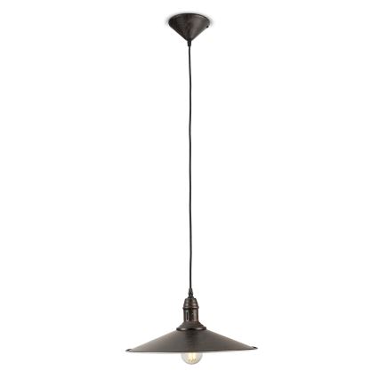 BRILAGI - Takpendel på vajer FORGE 1xE27/60W/230V Ø36 cm brun