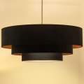 Brilagi - Takpendel på vajer LUNETA 3xE27/60W/230V Ø 80 cm svart/guld