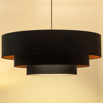 Brilagi - Takpendel på vajer LUNETA 3xE27/60W/230V Ø 80 cm svart/guld