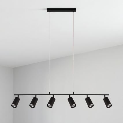 Brilagi - Takpendel på vajer SELE 6xGU10/30W/230V svart