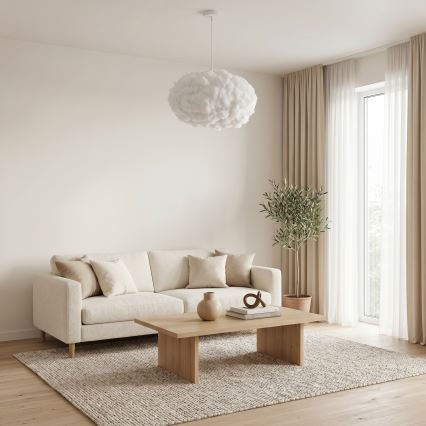 BRILAGI - Takpendel på vajer SOLEAIR 2xE27/40W/230V Ø 60 cm vit