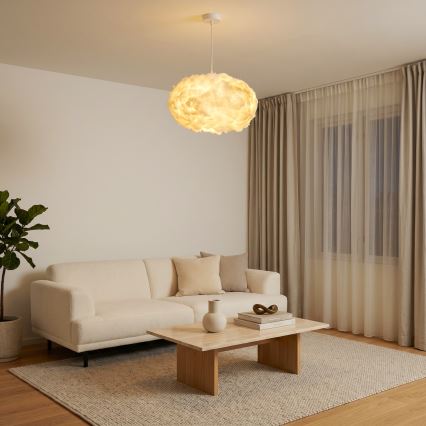 BRILAGI - Takpendel på vajer SOLEAIR 2xE27/40W/230V Ø 60 cm vit
