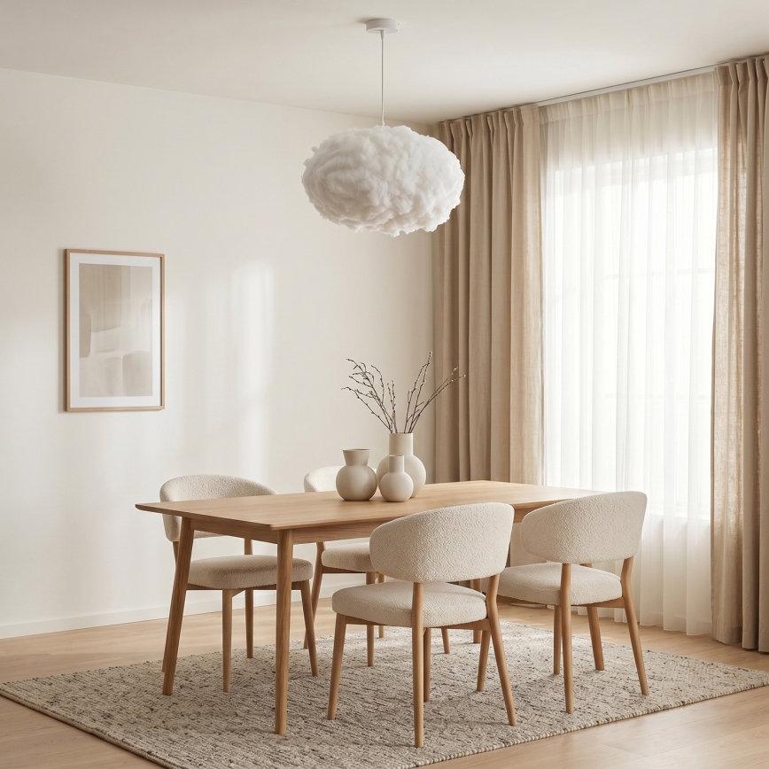BRILAGI - Takpendel på vajer SOLEAIR 2xE27/40W/230V Ø 60 cm vit