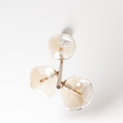BRILAGI - Takpendel på vajer VULCANO 3xG9/8W/230V beige/rökbeige beige