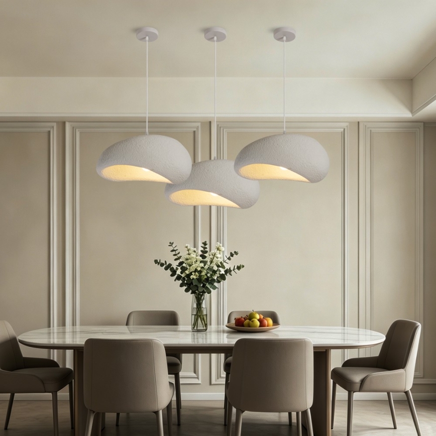 BRILAGI - Takpendel på vajer WABI SABI 1xE27/60W/230V Ø 40 cm vit