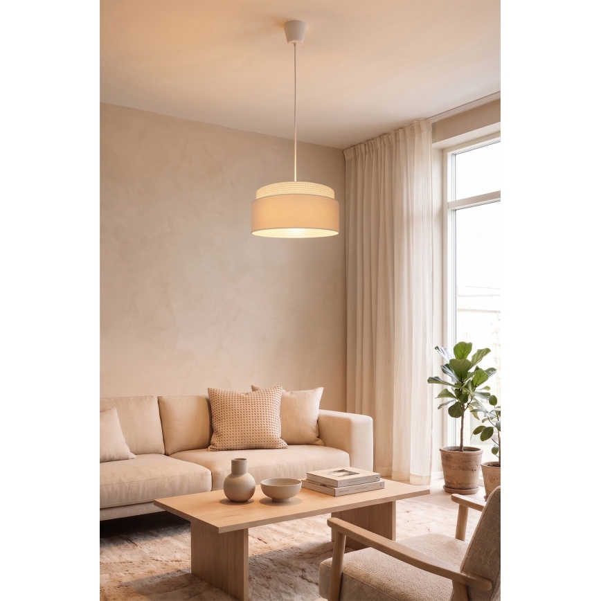 Brilagi - Takpendel PADOVA på kabel 1xE27/60W/230V Ø 40 cm krämvit