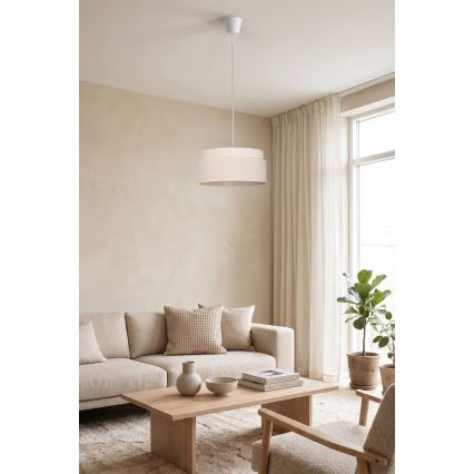 Brilagi - Takpendel PADOVA på kabel 1xE27/60W/230V Ø 40 cm krämvit