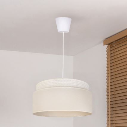 Brilagi - Takpendel PADOVA på kabel 1xE27/60W/230V Ø 40 cm krämvit