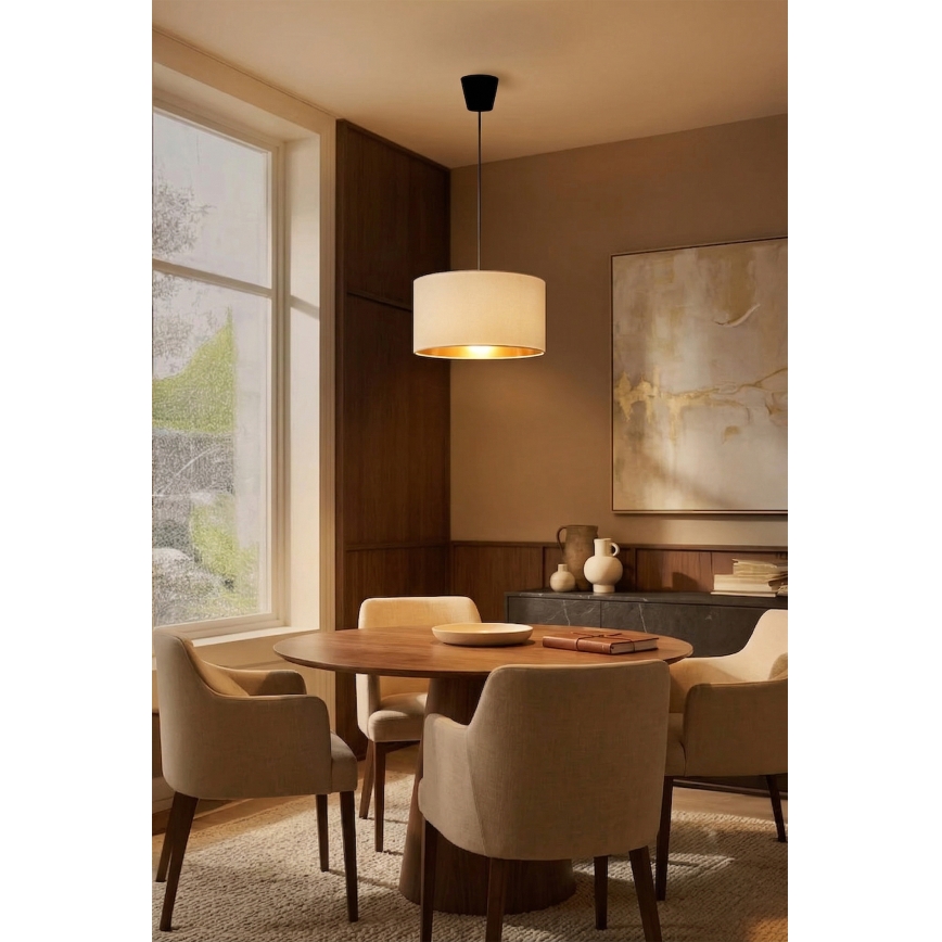 Brilagi - Takpendel VELVET 1xE27/60W/230V Ø 40 cm krämvit/guld