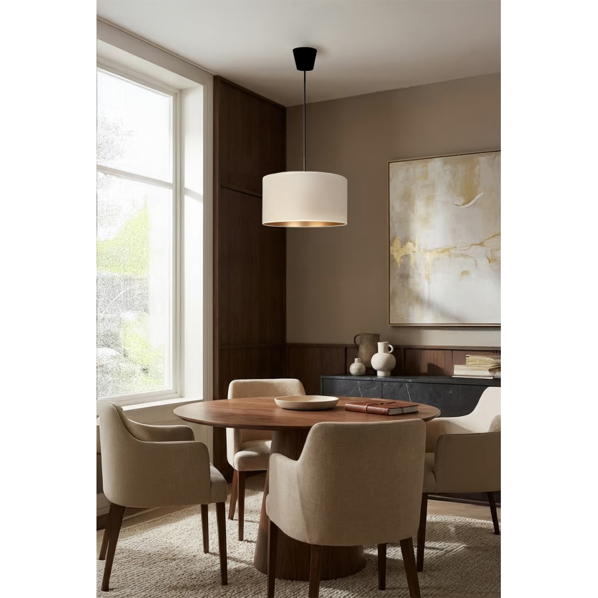 Brilagi - Takpendel VELVET 1xE27/60W/230V Ø 40 cm krämvit/guld