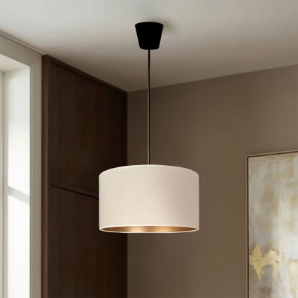 Brilagi - Takpendel VELVET 1xE27/60W/230V Ø 40 cm krämvit/guld