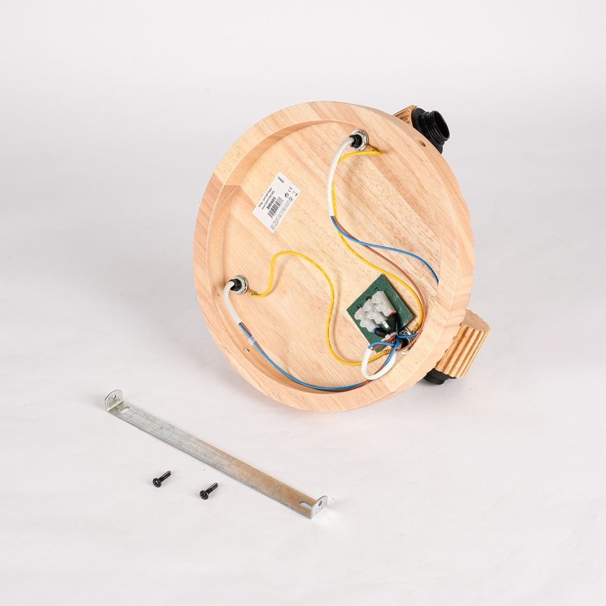 Brilagi - Takspot HYGGE 3xE14/15W/230V trä/rökfärgad