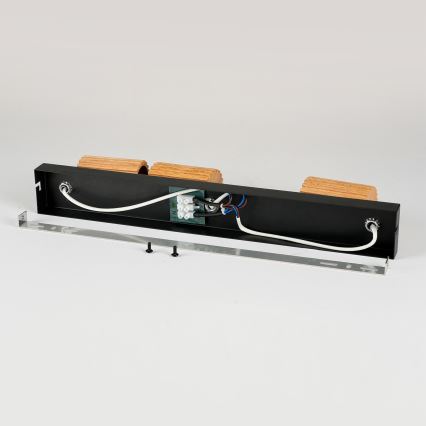 Brilagi - Takspot MODERN WOOD 3xGU10/8W/230V trä/svart