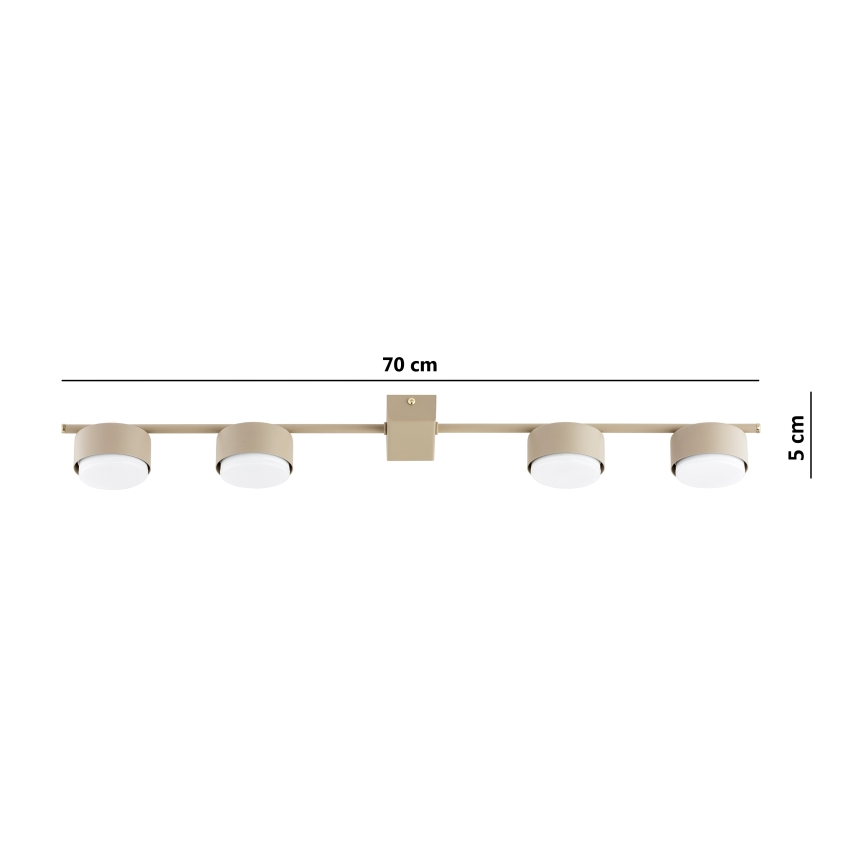 Brilagi - Takspot MONO 4xGX53/12W/230V beige