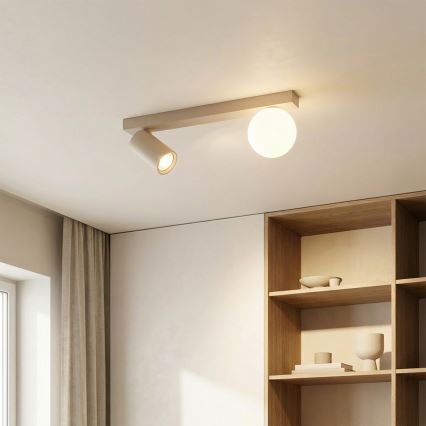 Brilagi - takspot SELE BALL 1xGU10/30W/230V + 1xG9/10W beige