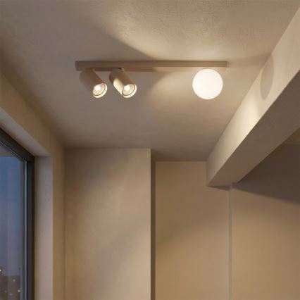 Brilagi - Takspot SELE BALL 2xGU10/30W/230V + 1xG9/10W beige