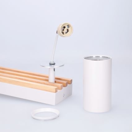 Brilagi - Takspot SELE WOOD ACOUSTIC 2xGU10/30W/230V vit/trä