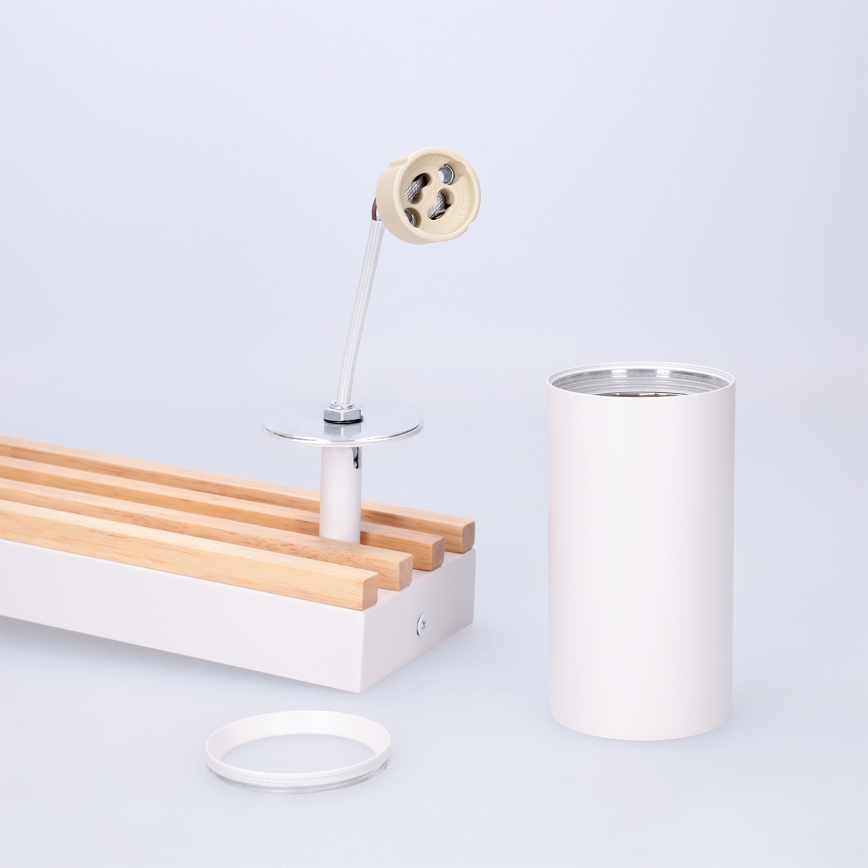Brilagi - Takspot SELE WOOD ACOUSTIC 2xGU10/30W/230V vit/trä