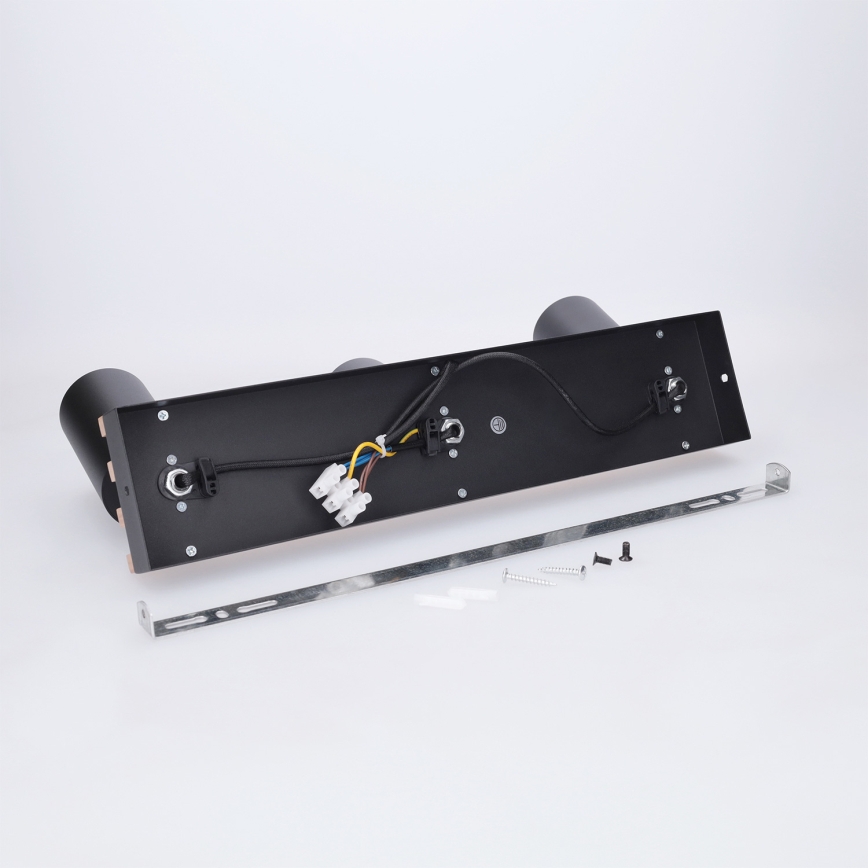 Brilagi - Takspot SELE WOOD ACOUSTIC 3xGU10/30W/230V svart/trä